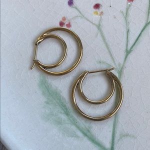 Mejuri 18k vermeil Crescente Midi Hoops